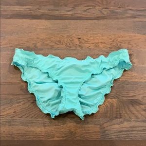 Victoria’s Secret turquoise ruffle bikini bottom